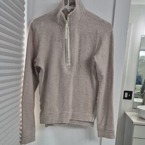 Travis Mathew Cream Quarter-Zip Women's Top